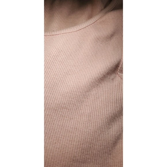 Pink ring pull zipper ribbed bodysuit - Picture 6 of 9